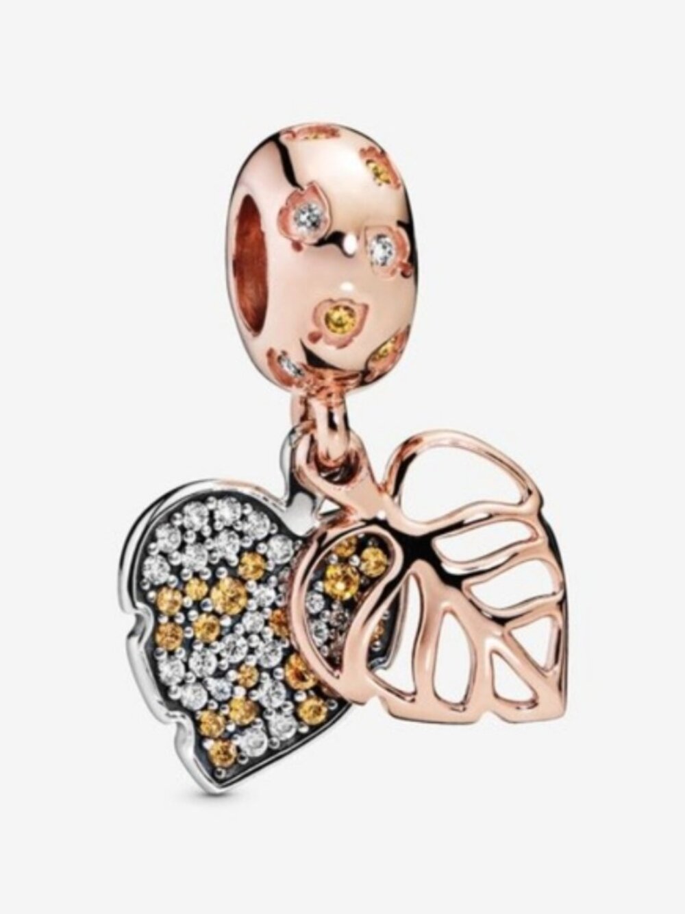 Pandora Sparkling Leaf Charm